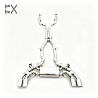 Tuyaux d'échappement Catback avec valve d'usine pour BMW X3M/X4M F97/F98 3.0T en acier inoxydable SUS304 poli miroir