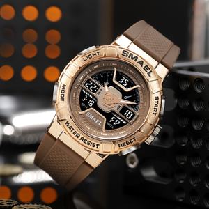 Montre numérique noire SMAEL 8067 pour homme, analogique-numérique, étanche, sport, chronographe, Relojes De Hombre - Product Image 1