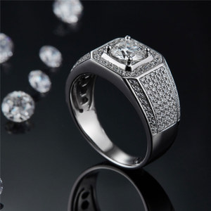 Bague en <span class=keywords><strong>argent</strong></span> 925 durable avec moissanite pour homme, <span class=keywords><strong>prix</strong></span> <span class=keywords><strong>d</strong></span>'usine, qualité supérieure - Product Image 5