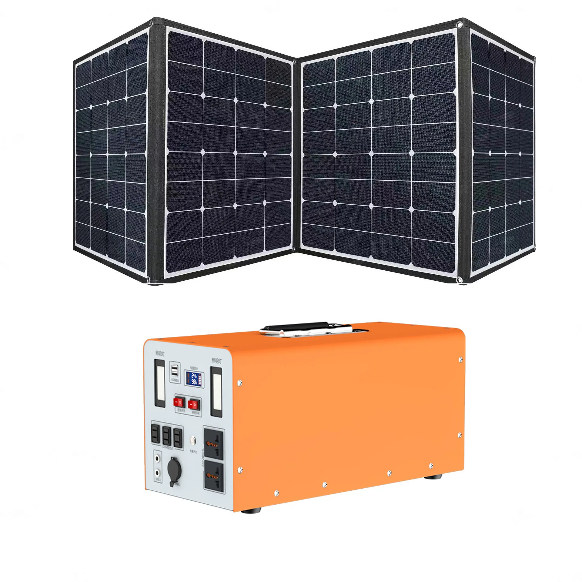 Générateur haute vitesse, station d'alimentation portable 2000w MPPT, systèmes de générateur d'énergie solaire 110V 2000WH, générateur solaire portable
