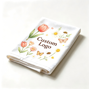 Serviettes de cuisine en coton personnalisées avec logo imprimé, super absorbantes, réutilisables, décoratives, pour la vaisselle et le thé - Product Image 4