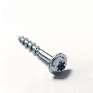 Sujetadores de fábrica cabeza de arandela Phillips plana #6 #7 #8 tornillo de madera al por mayor cabeza de armazón de acero al carbono tornillo Torx autorroscante - Product Image 5