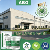 Peinture flexible résistante aux intempéries à base de pierre véritable avec granulats pour travaux extérieurs de bâtiment multi-scénarios