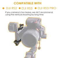 KAMPHO RS2/RS3/RS3 Pro Support de caméra vertical robuste pour DJI RS 2/3/3Pro Tiktok Youtube Video Extended Vertical Shooting