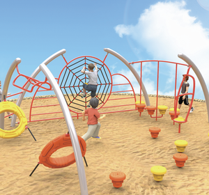 Équipement d'activités sportives pour les grandes communautés, aire de jeux extérieure pour enfants, toboggans d'escalade pour la formation physique des enfants de maternelle - Product Image 1