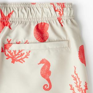 Pantalones cortos de baño de playa de secado rápido de verano de proveedor al por mayor, bañadores de <span class=keywords><strong>surf</strong></span> de moda de diseño personalizado, estilo informal de cintura media de poliéster 100% - Product Image 2