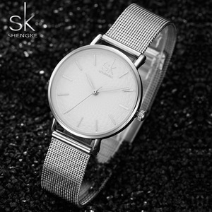<span class=keywords><strong>Reloj</strong></span> Shengke de Lujo Ultrafino para Mujer, <span class=keywords><strong>Reloj</strong></span> de Cuarzo con Correa de Malla Plateada, <span class=keywords><strong>Reloj</strong></span> de Pulsera para Mujer, <span class=keywords><strong>Reloj</strong></span> de Mujer K0006 - Product Image 5