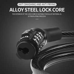 Verrou de vélo à câble combiné Frame <span class=keywords><strong>Master</strong></span> <span class=keywords><strong>Lock</strong></span>, directement de l'usine - Product Image 3