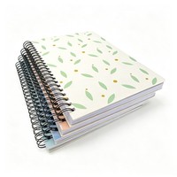 Carnet à spirale personnalisé 2026 à motif floral, ligné, pour journal, agenda, prise de notes quotidiennes, fournitures de bureau, scolaires et cadeaux