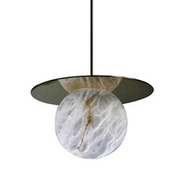 Lustre en albâtre moderne décoratif intérieur de chambre à coucher de salle à manger lumières de fantaisie pour la maison