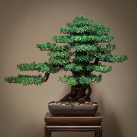 Nouvelle plante artificielle de style chinois en pot pour la décoration intérieure du salon et du bureau
