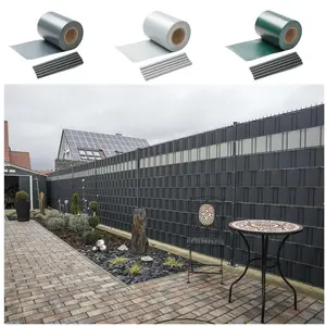 Uv-Resistant 19cm*35m Pvc Strip Screen Fence Garden Privacy Protection Fence For Curved Bending Panel Welded Wire Mesh Fence