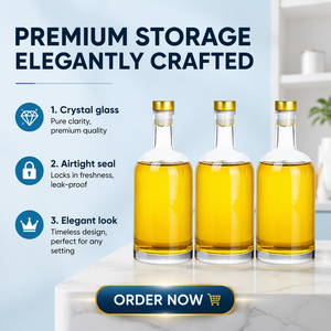 700ml 750ml Tequila Vodka <strong>Whisky</strong> Whiskey Liquor Bouteille En Verre Botellas De Vidrio De 500 ml Glass Bottles with Cork Sealing - Product Image 2