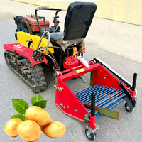 Récolteuse de pommes de terre assortie aux tracteurs à chenilles de jardin tracteur à main récolteuse de carottes de manioc récolteuse d'ail d'arachide