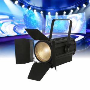 Prix d'usine 220W COB LED Zoom Fresnel Spotlight Blanc Chaud CCT 3200K-5600K DMX512 IP20 Lumières <span class=keywords><strong>de</strong></span> Scène pour Théâtre, Studio TV et <span class=keywords><strong>Salle</strong></span> - Product Image 1