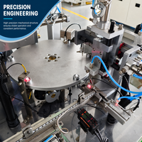 Machine d'assemblage de pompes à savon liquide pour l'hygiène publique certifiée, avec test de volume de dosage et insertion de tamis en maille