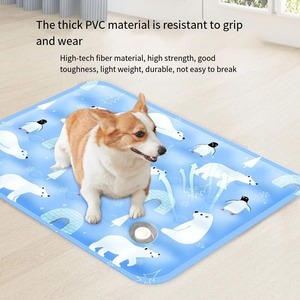 Tapis rafraîchissant pour chien, pliable, lavable, couverture rafraîchissante pour animaux de compagnie, coussin rafraîchissant portable pour siège de voiture, cage, intérieur, extérieur, voyage - Product Image 2