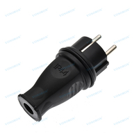Französische IP44 Wasserdichte Messing-Buchse 16A Elektrischer Schuko-Stecker 250V AC Stromadapter 4000W Industriell