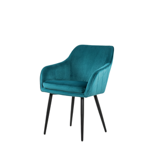 Chaises de salle à manger modernes en velours élégant avec un design de luxe léger pour les hôtels et restaurants commerciaux - Product Image 1