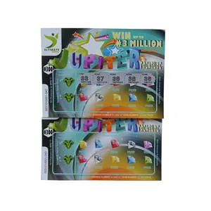 Pleine couleur impression de cartes à gratter de loterie papier à gratter carte imprimé fournisseur en Chine