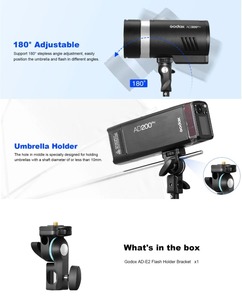 Soporte <span class=keywords><strong>Godox</strong></span> AD-E2 con tornillo de 1/4" en la parte superior para sujetar el flash Speedlite <span class=keywords><strong>Godox</strong></span> <span class=keywords><strong>AD200</strong></span> AD200PRO AD300PRO - Product Image 6