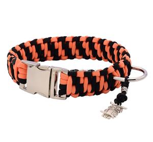 Collar de perro de Paracord de tamaño de Color personalizado de fábrica, Collar de perro táctico duradero, correa de lujo, hecho a mano Collar trenzado de perro, hebilla de Metal - Product Image 2