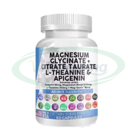 VitaSpring Suplemento OEM Magnesio Glicinato L-Teanina Citrato Taurato Complejo Todo en 1 Cápsulas de Magnesio