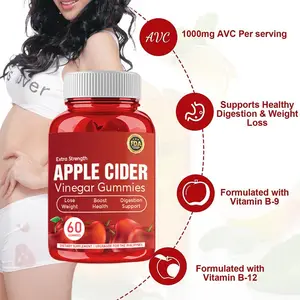 Hot bán ACV Gummies sức khỏe 1000mg Vegan APPLE CIDER dấm giảm béo Gummies cho trọng lượng giảm cân