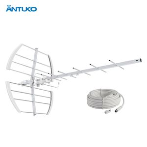 <span class=keywords><strong>Antenne</strong></span> numérique extérieure Antuko Free 4K 1080P pour téléviseur avec gain de 30 dB VHF/UHF, montage sur poteau, <span class=keywords><strong>câble</strong></span> de 10 m pour une utilisation HDTV longue portée - Product Image 1