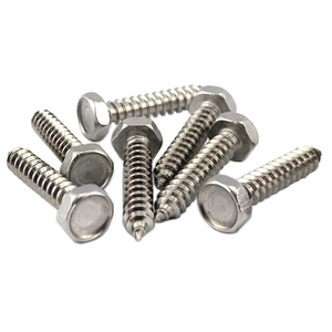 Viti autofilettanti per legno a testa esagonale esterna in acciaio inossidabile completamente filettate - Product Image 5