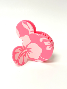 Benutzer definierte rosa hawaiian ische Maus Klaue Haarschmuck für Mädchen Sommer Acetat Material - Product Image 4