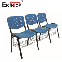 Chaise d'attente de bureau Ekintop colorée de haute qualité prix d'usine chaise de bureau visiteur en plastique