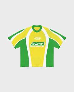 Camiseta personalizada por sublimación de color verde DiFan, camiseta de fútbol con estampado por sublimación y diseño de rejilla, camiseta con pipping - Product Image 1
