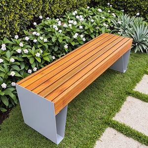 Kommerzielle Terrassen bestuhlung Metall bank Sitz 500kg Kapazität Regens ichere Außen stühle Composite-Kunststoff Holz <span class=keywords><strong>Public</strong></span> Park Bank - Product Image 2