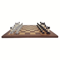 Échiquier en bois magnétique de luxe personnalisé de 19 pouces, design écologique, boîte d'échecs de haute qualité pour enfants, pour l'intérieur