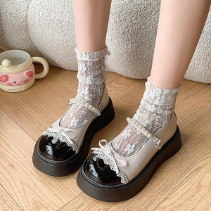 Scarpe Mary Jane da Donna con Suola Spessa Argento Retrò Nuove 2026, Stile Francese, con Tomaia Bassa, Ideali per Abbinare con Gonne - Product Image 6