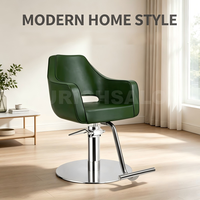 Fauteuil de Barbier Moderne en Cuir PU avec Pompe Hydraulique Inclinable et Rotation à 360° - Mobilier de Salon Durable pour Salons de Coiffure