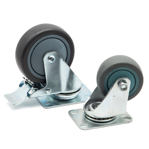 Polyurethane 4Inch Công Nghiệp Phổ Xoay Nhiệm Vụ Nặng Nề Bánh Xe Bánh Xe Caster Bánh Xe 3 Inch Xe Đẩy Mua Sắm Giỏ Hàng Bánh Xe - Product Image 2