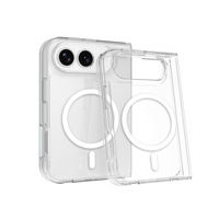 Étui de téléphone portable pour iPhone 18 Fold, magnétique, transparent, 2 en 1, écran pliable intégré, anti-jaunissement, coque de téléphone mobile