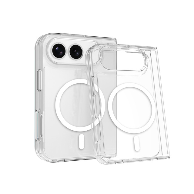 Mobile Phone Case for IPhone 18 Fold Magnetic Transparent 2 in 1 Folding Screen Integrated Anti-yellow Mobile Cover