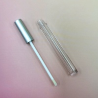 Tube de brillant à lèvres en plastique transparent de 2,5 ml, forme carrée, vide, en AS, pour gloss et brillant à lèvres – OEM cosmétique