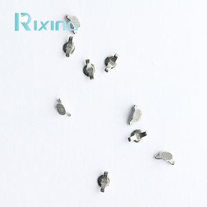 Rixing Hoge Kwaliteit Roestvrij Staal Orthodontische Linguale Knop Met Cleat Bondable Ronde Mesh Basis Tandheelkundige Vorm - Product Image 4