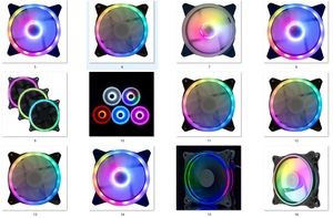 Máy Tính Trường Hợp Fan 120Mm RGB Bộ 5 Fan + 1 Điều Khiển CPU Cooler Quạt Làm Mát RGB - Product Image 5