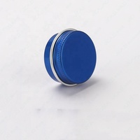 10ml petit pot rond en aluminium bleu royal 10g baume à lèvres conteneur de stockage boîte en fer blanc avec couvercle à vis