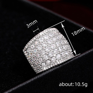 Anello da Donna Largo e Lucido, Design Elegante e Solido, Gioiello di Moda per Uso Quotidiano e Banchetti, Idea Regalo - Product Image 3