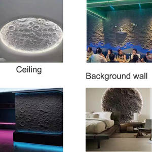 PU pierre lunaire léger pierre culturelle fond mur Simulation pierre POP cratère surface lunaire soulagement - Product Image 5