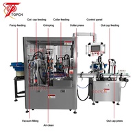 Équipement de production entièrement automatique pour le remplissage et le capsulage d'huiles parfumées en verre – Machine de remplissage, sertissage et pressage de parfums