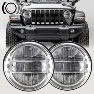 DOT E9 7inch Headlight High Quality 30W 60W Low High Beam Round LED Headlight For Cars