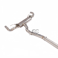Silencieux d'échappement Catback en acier inoxydable avec soupape pour Mercedes Benz A45 CLA45 AMG 2.0T W177, kit de sonorisation sport à quatre sorties