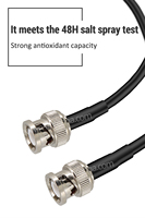 Câble coaxial BNC mâle vers BNC mâle LMR195 RG58 RG174 50 Ohm à faible perte HF VHF UHF pour antenne émetteur-récepteur